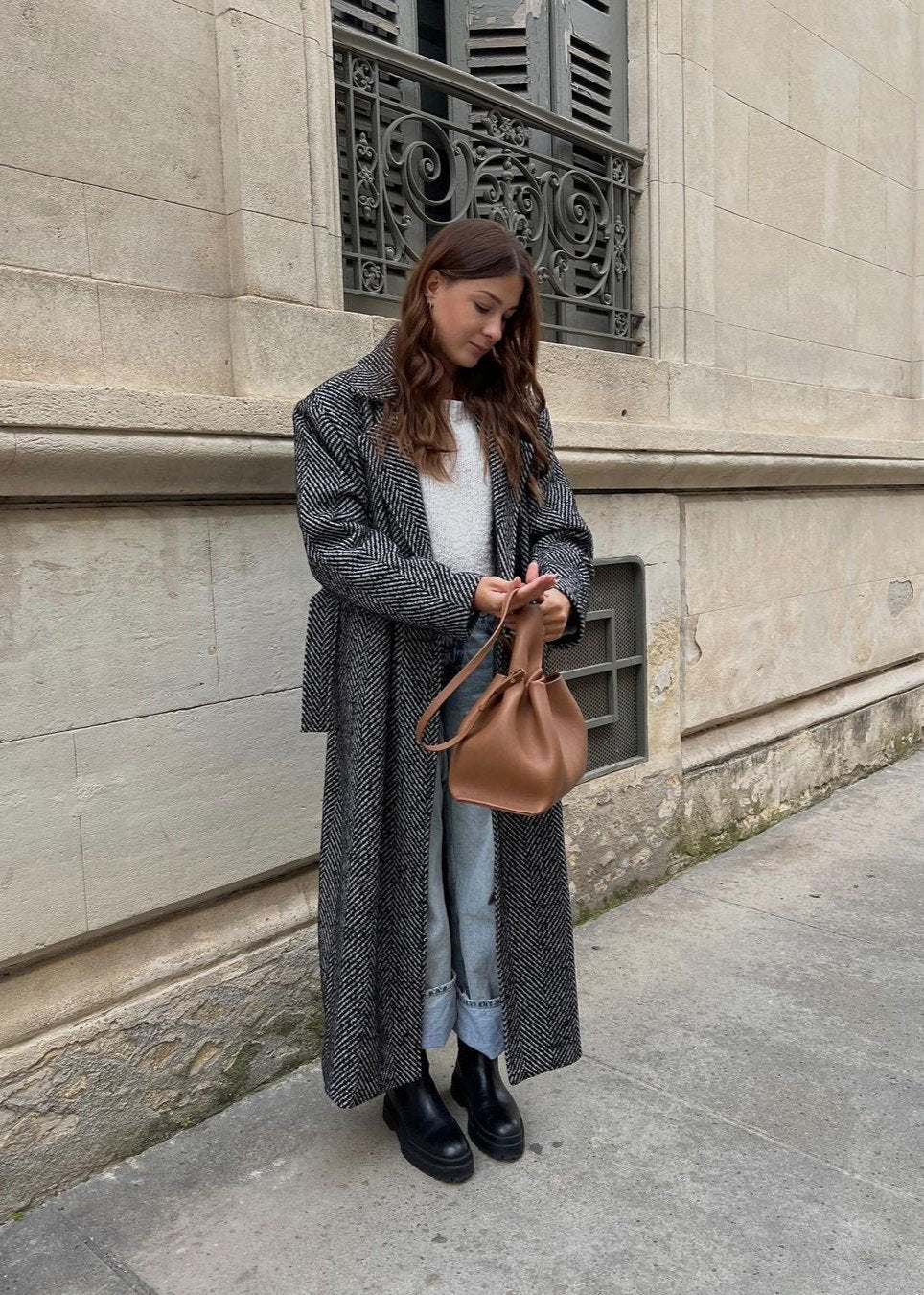 Lucinda Vegan Leather Shoulder Bag Camel