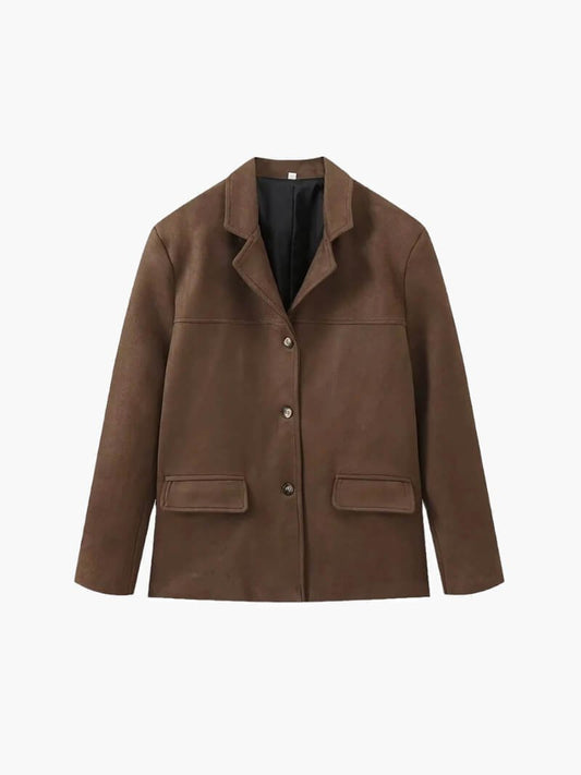 Women's Matilda Faux Suede Cropped Jacket