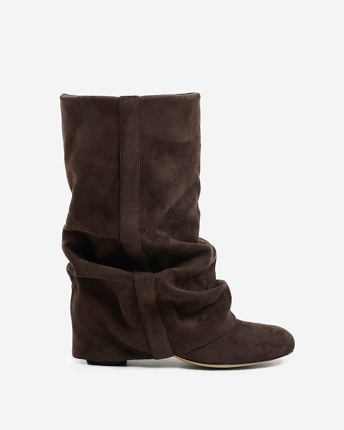 Women's Emilia Slouchy Suede Boots Dark Chocolate