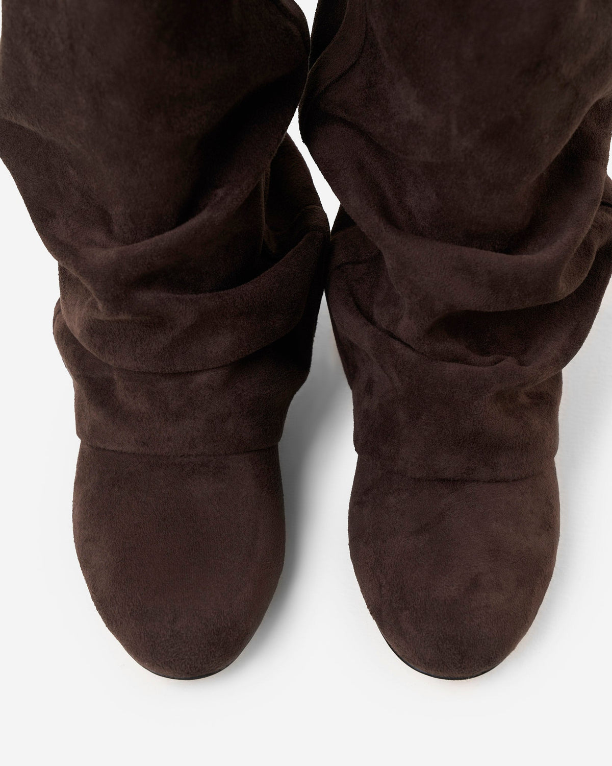 Women's Emilia Slouchy Suede Boots Dark Chocolate