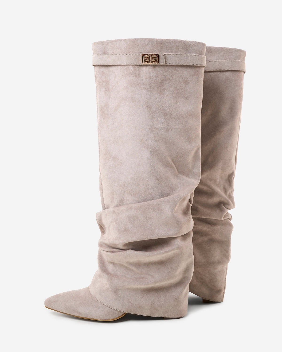 Women's Lavista Slouchy Suede Knee High Boots Taupe
