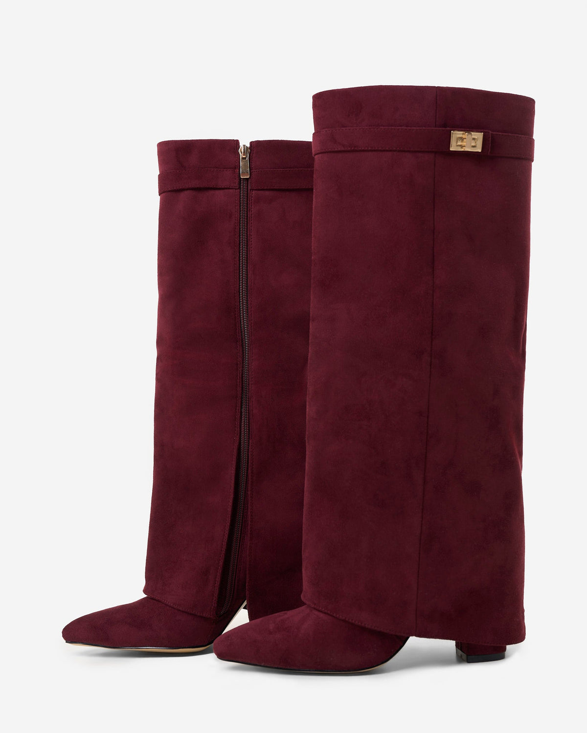Women's Lavista Suede Knee High Boots Burgundy