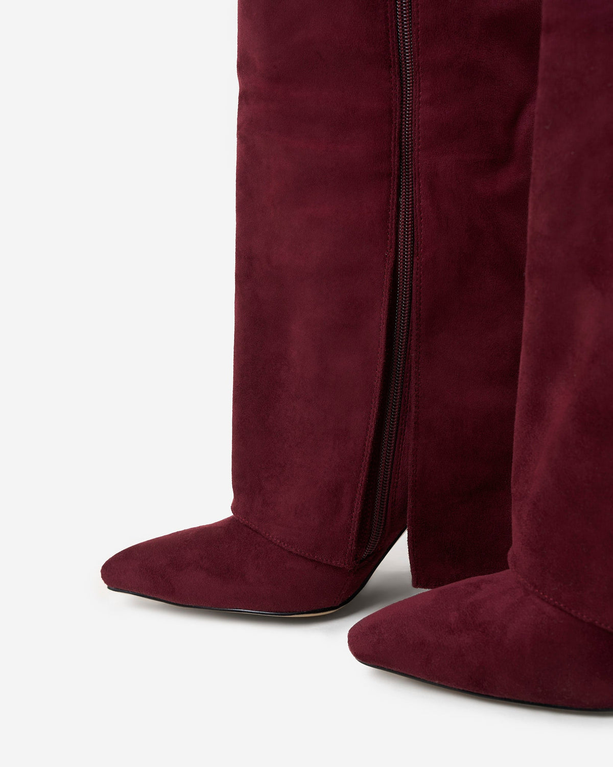 Women's Lavista Suede Knee High Boots Burgundy