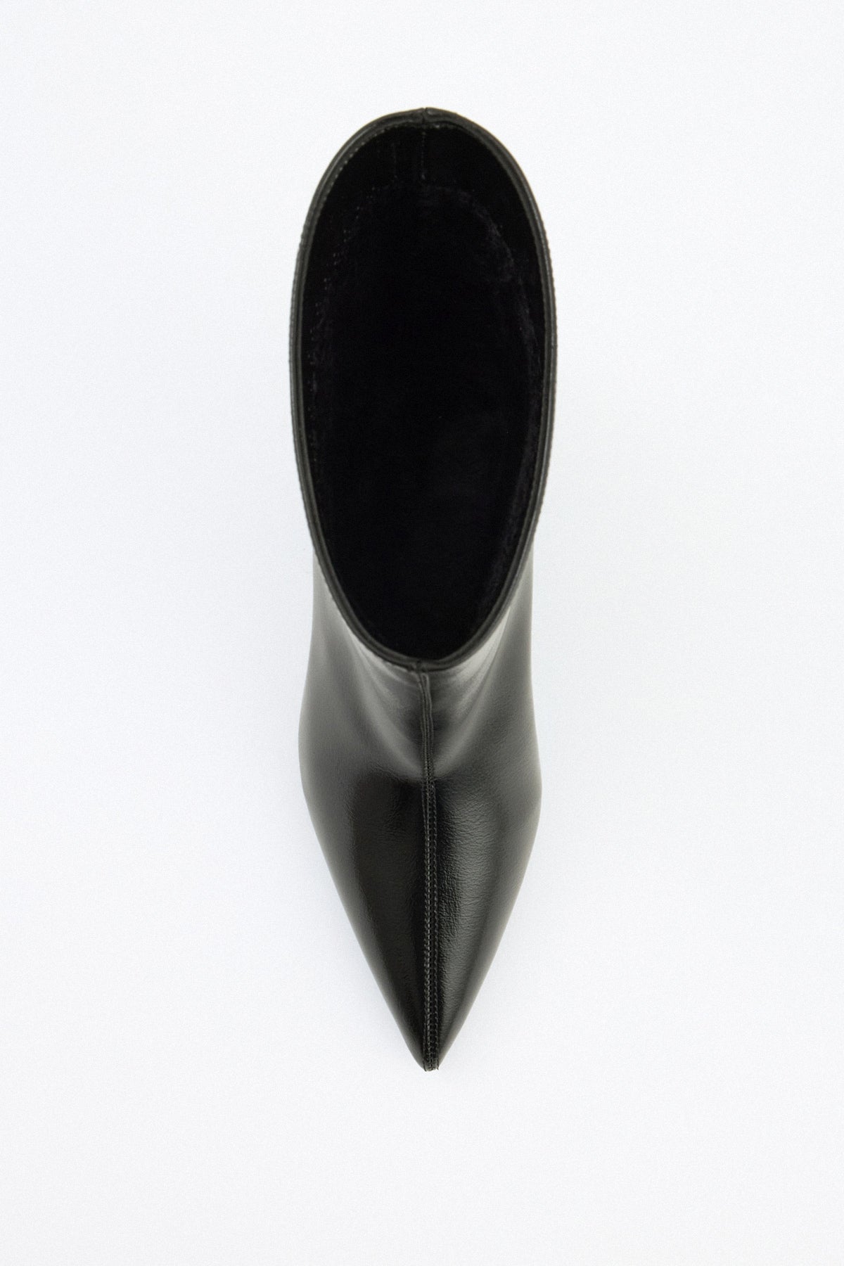 Women's Aria Leather Ankle Boots Pointed Toe Black