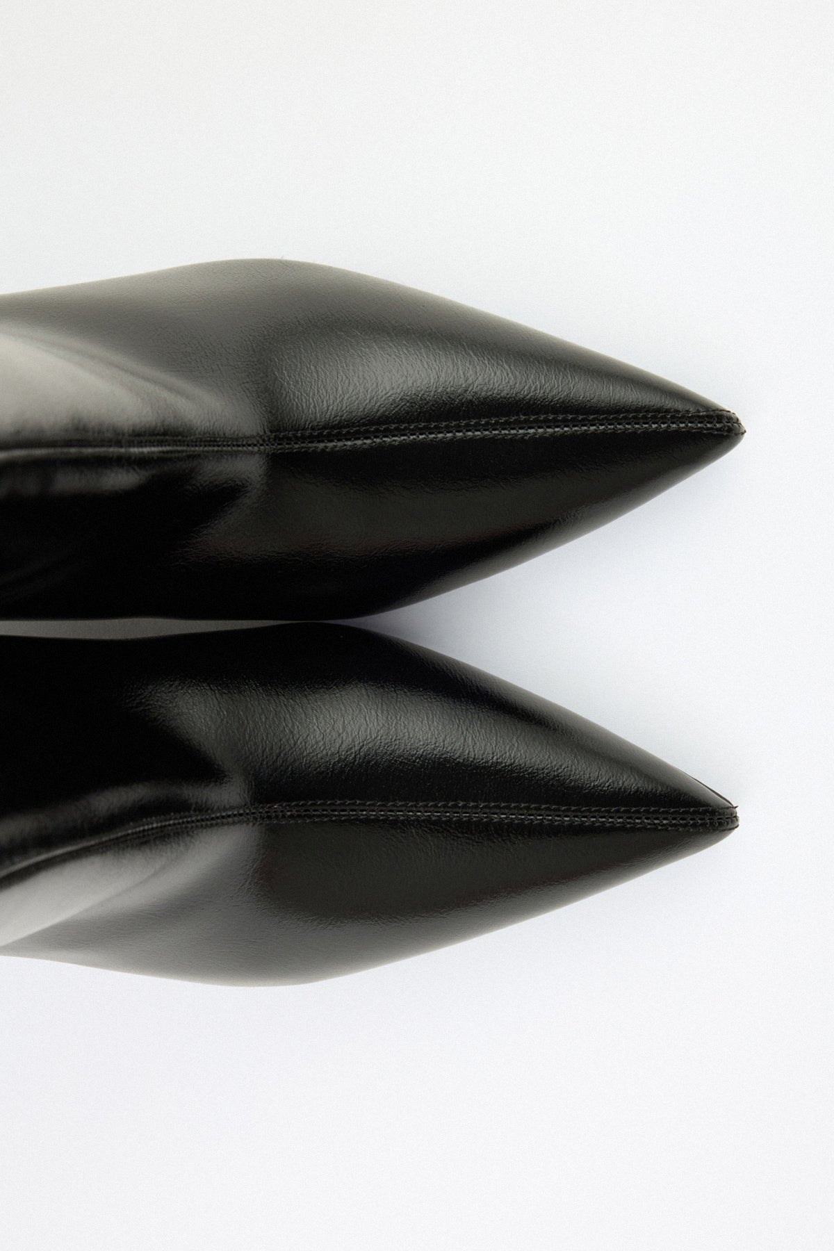 Women's Aria Leather Ankle Boots Pointed Toe Black