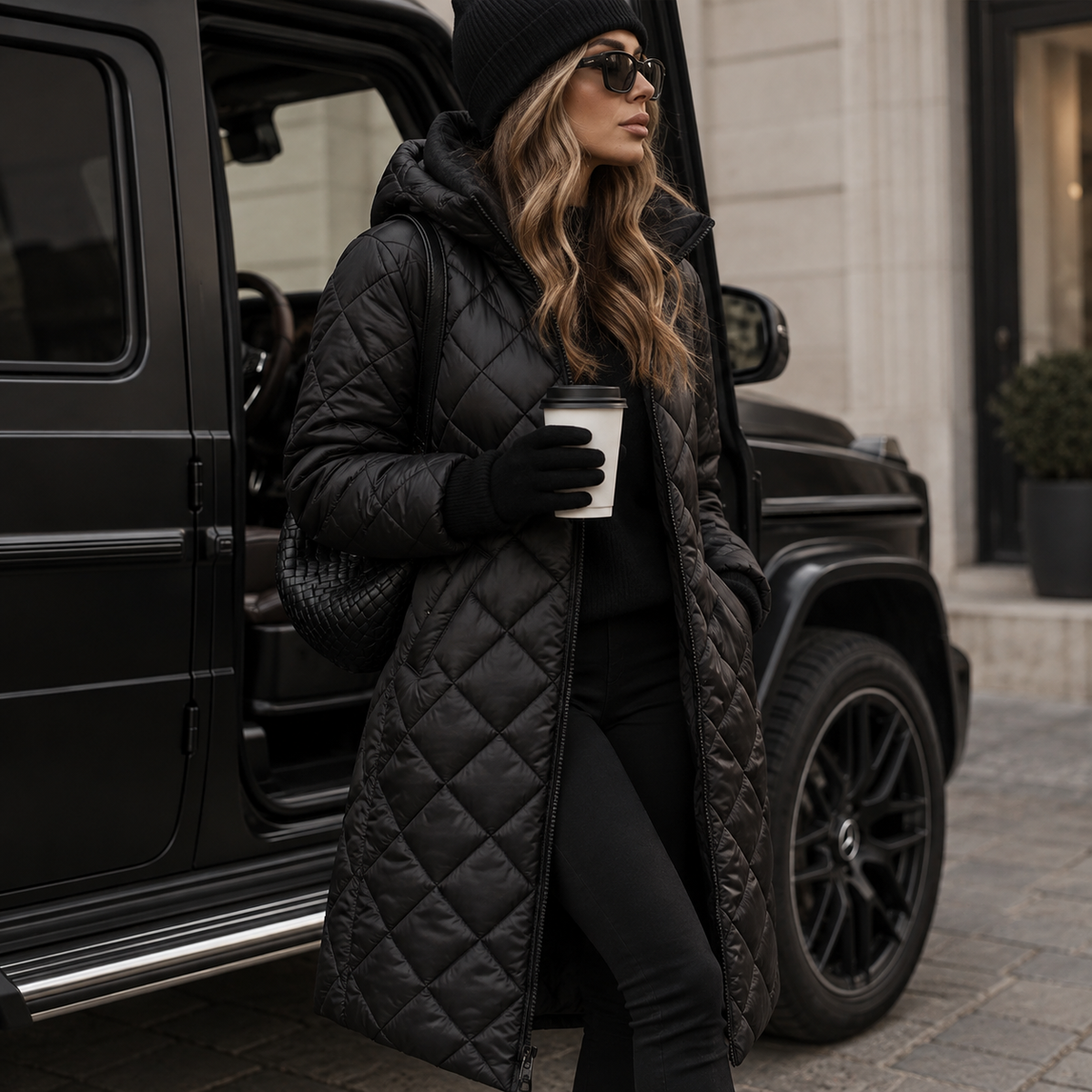 Women's Aurélie Quilted Long Coat