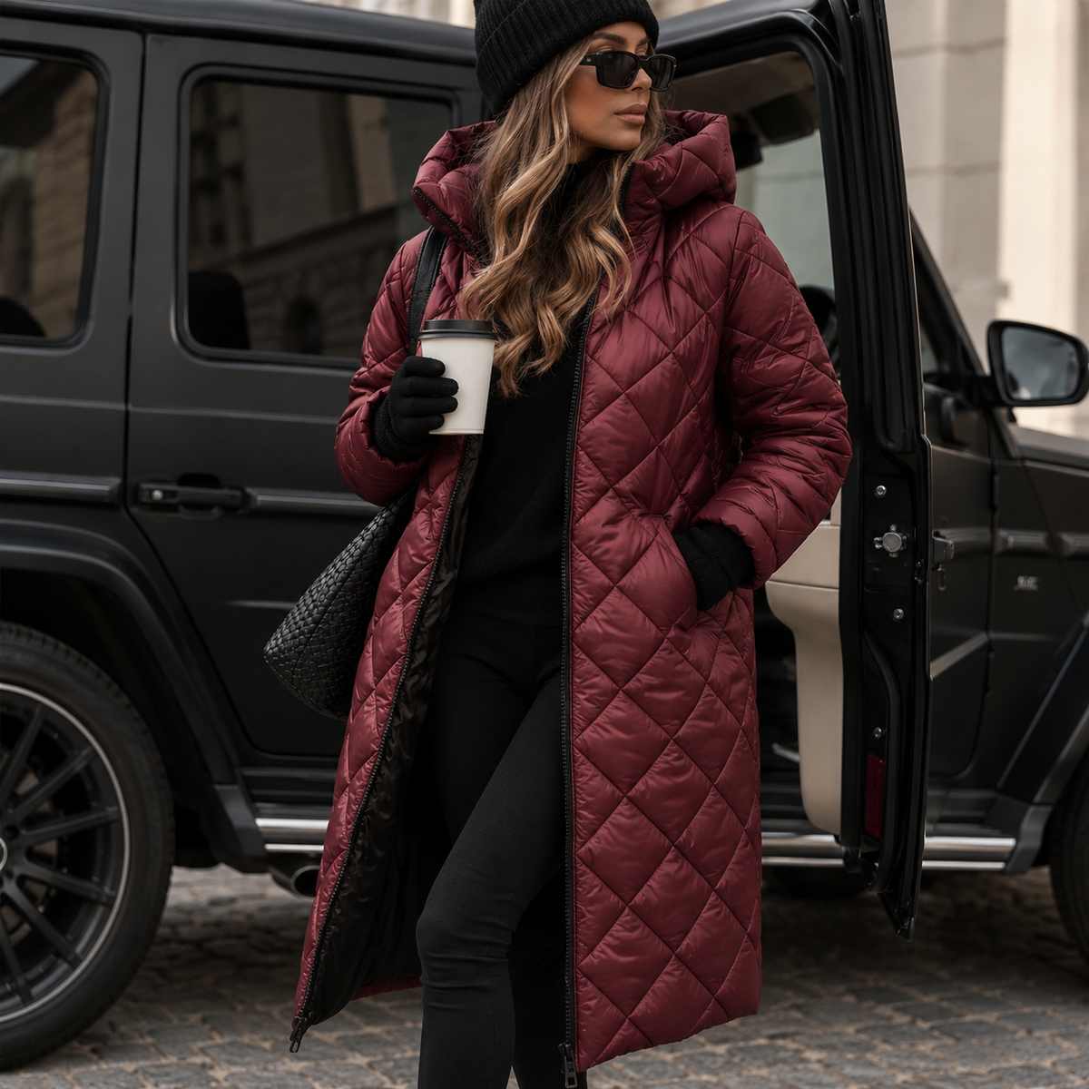 Women's Aurélie Quilted Long Coat