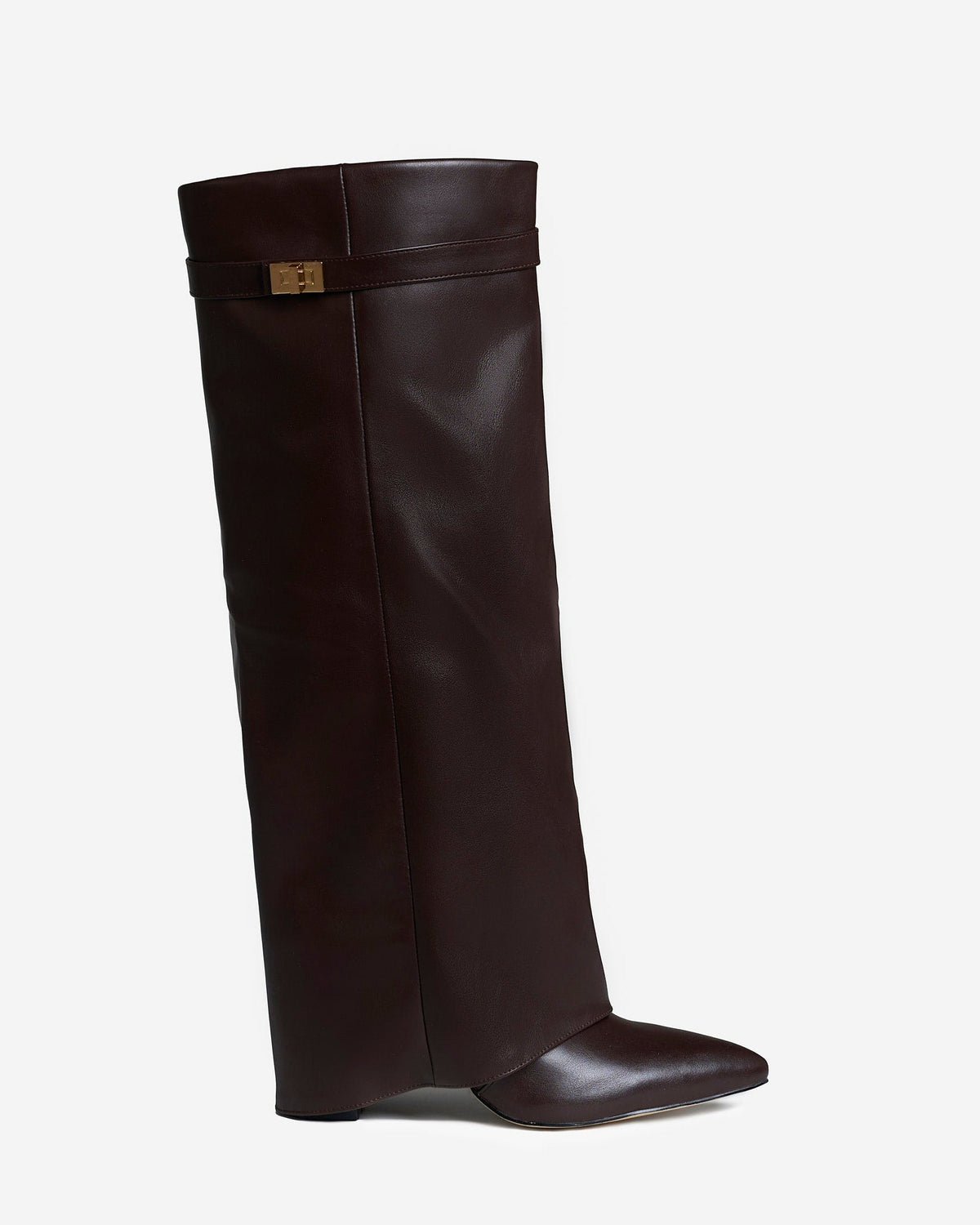 Women's Lavista Leather Knee High Boots Dark Brown
