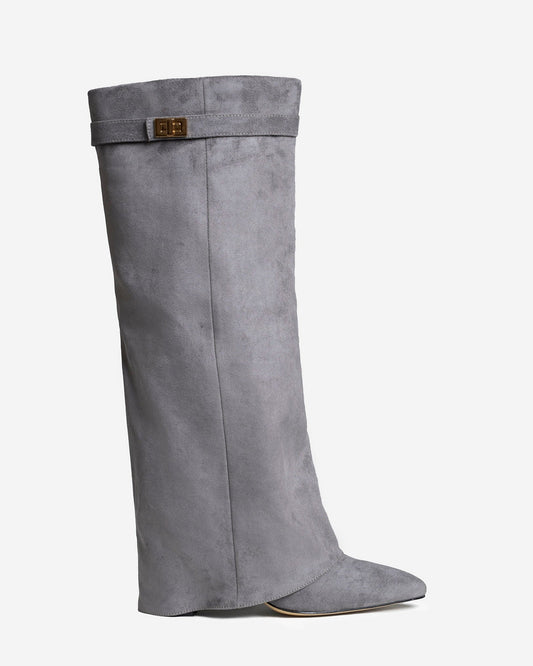 Women's Lavista Suede Knee High Boots Grey