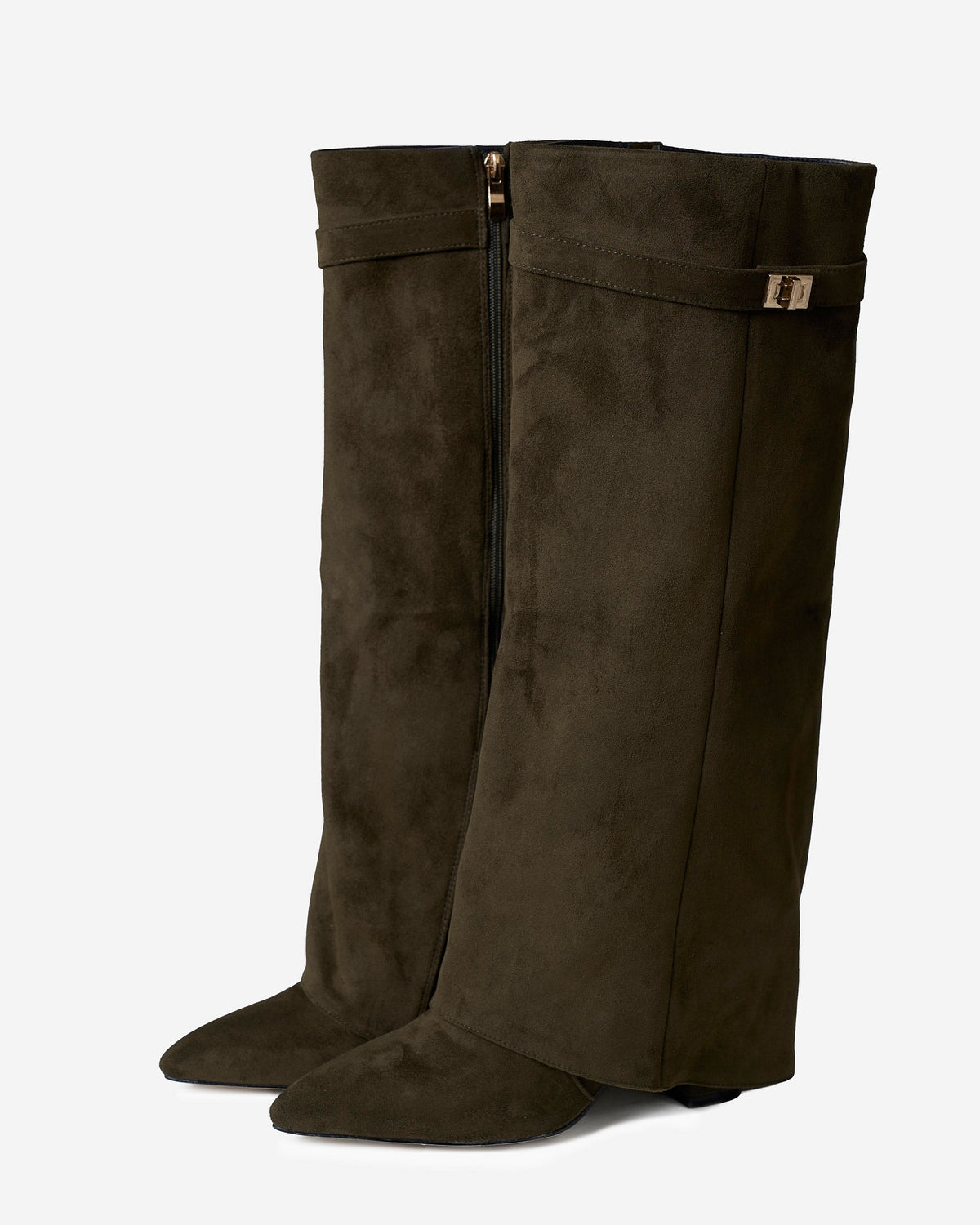 Women's Lavista Suede Knee High Boots Olive Green