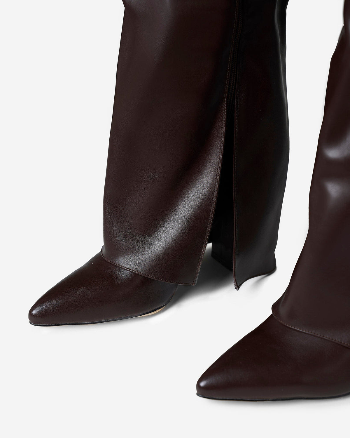 Women's Lavista Leather Knee High Boots Dark Brown