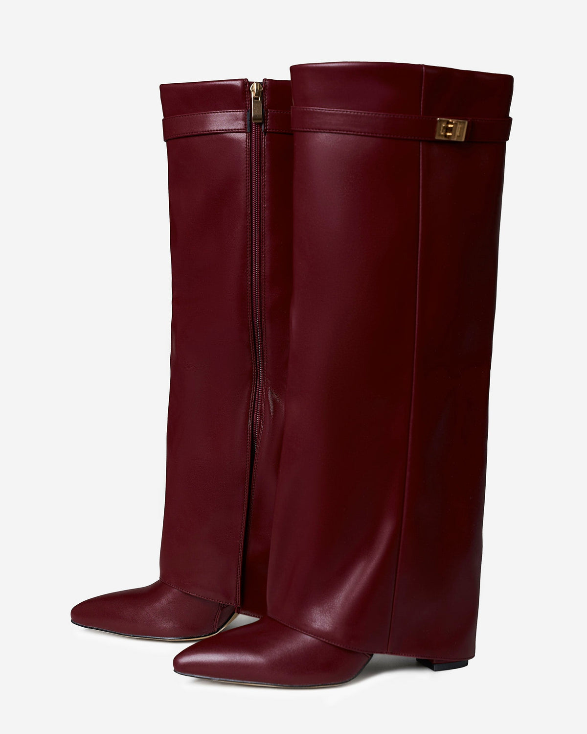 Women's Lavista Leather Knee High Boots Burgundy
