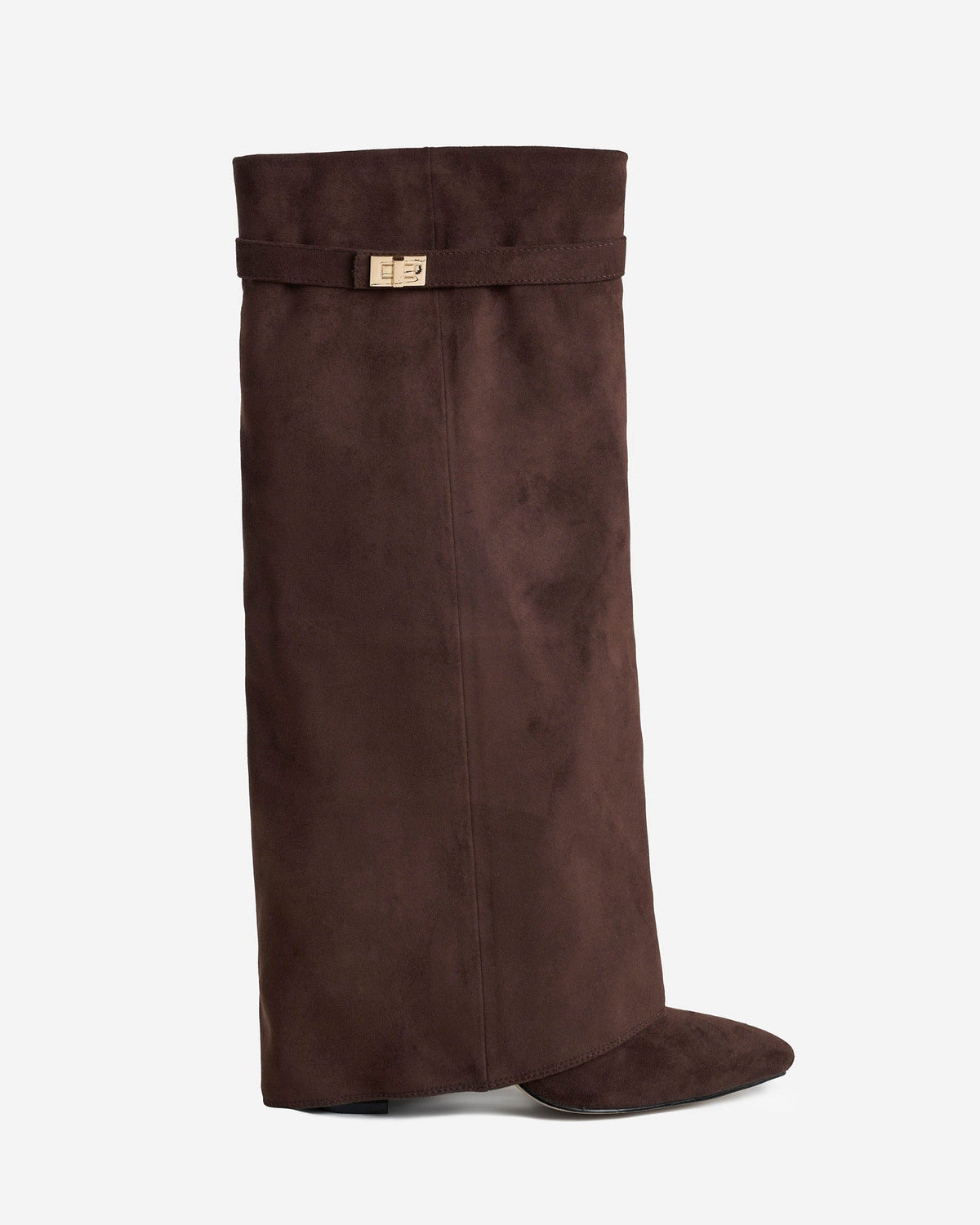 Lavista Suede Knee High Boots Dark Brown