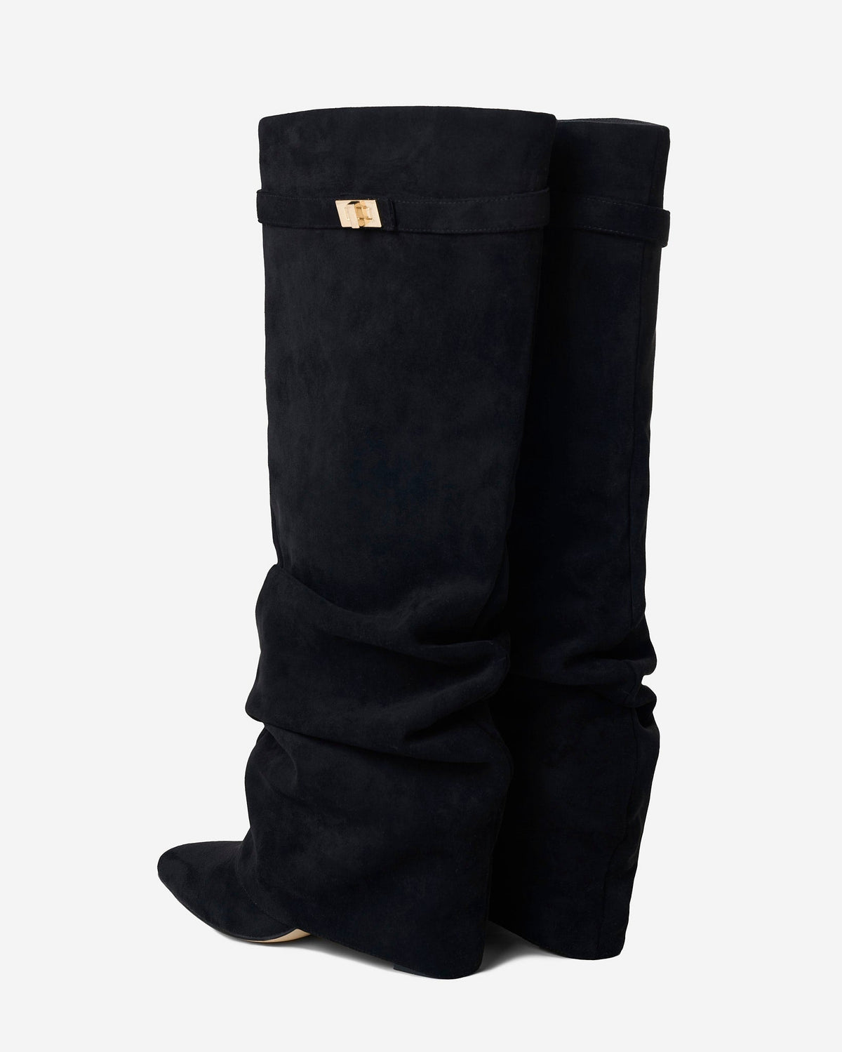Women's Lavista Slouchy Suede Knee High Boots Black