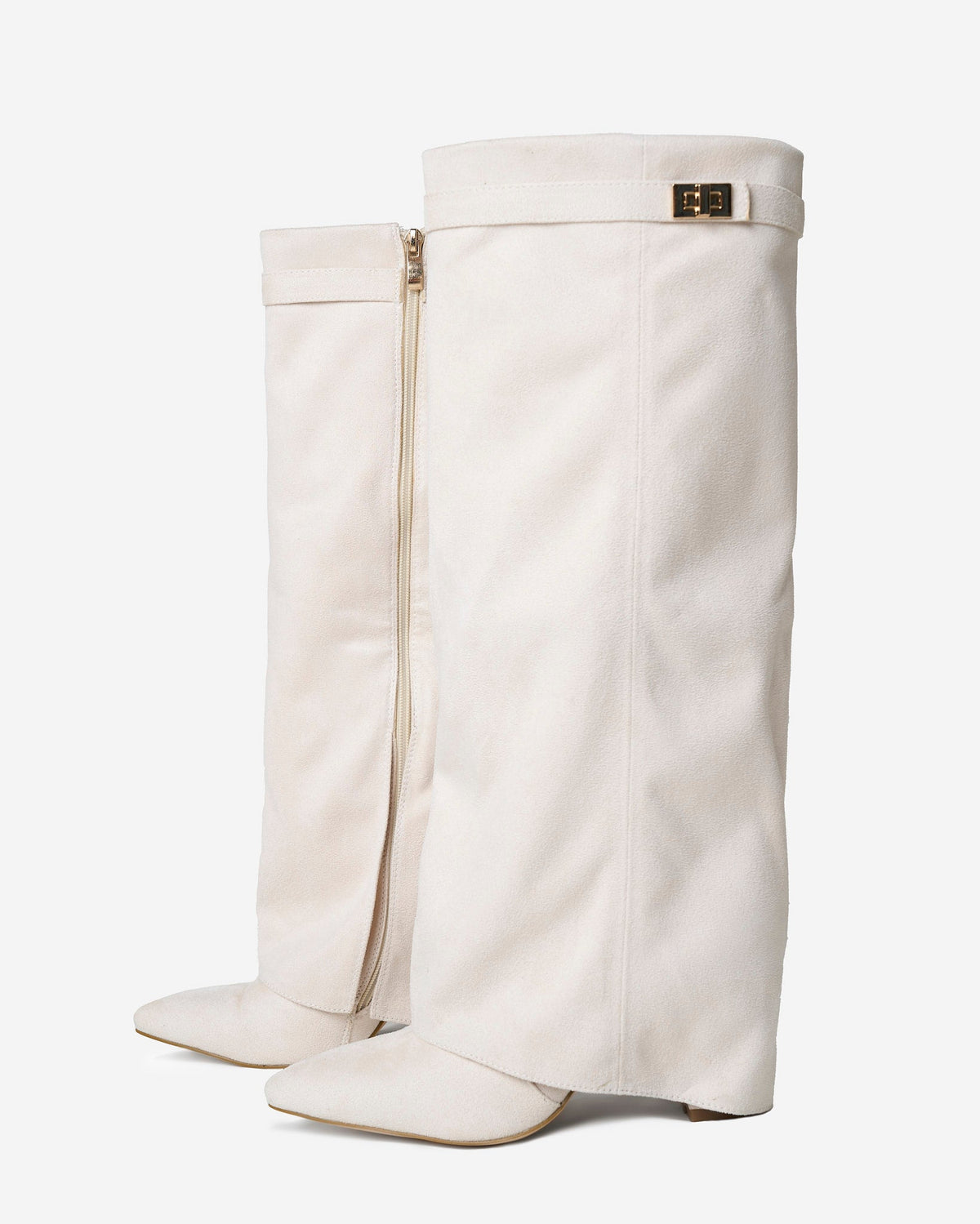 Women's Lavista Suede Knee High Boots Creamy