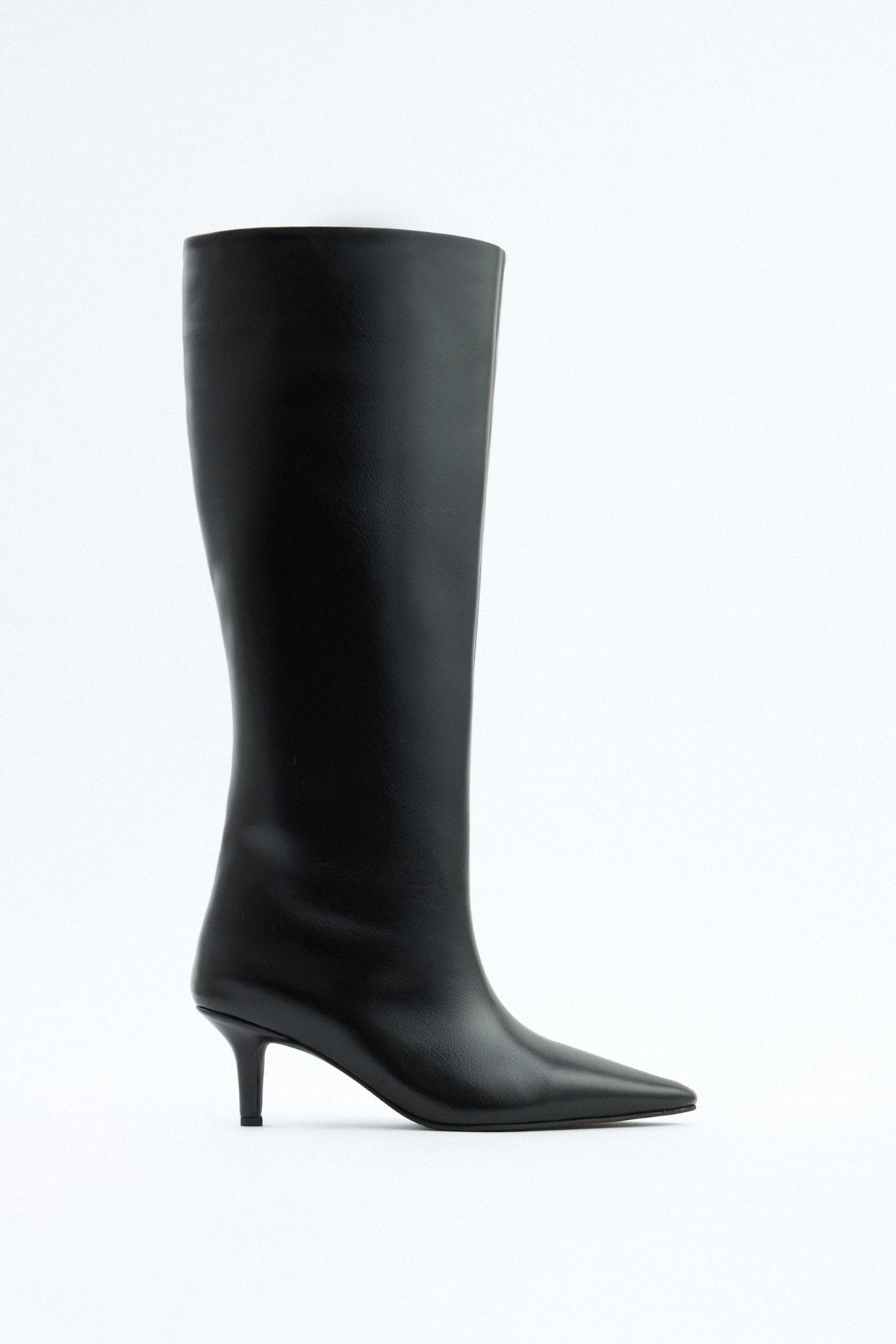 Women's Mona Leather Knee High Boots Black