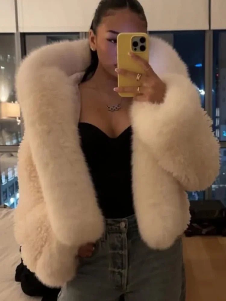 Women's Henna Faux Fur Hooded Jacket