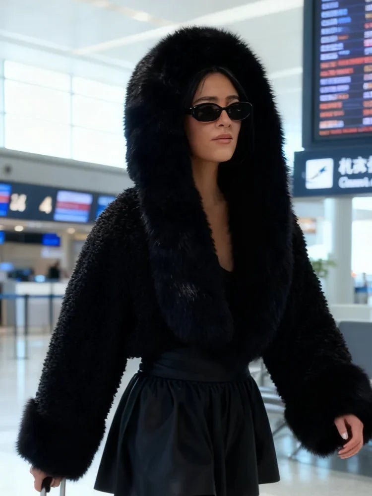 Women's Henna Faux Fur Hooded Jacket