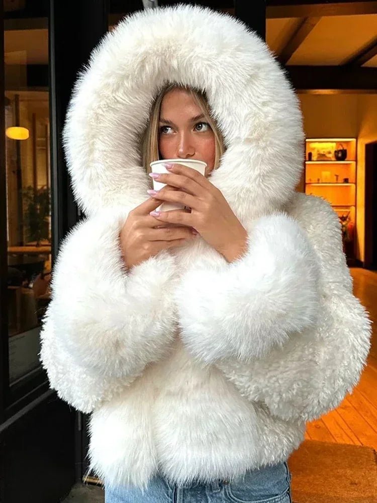 Women's Henna Faux Fur Hooded Jacket