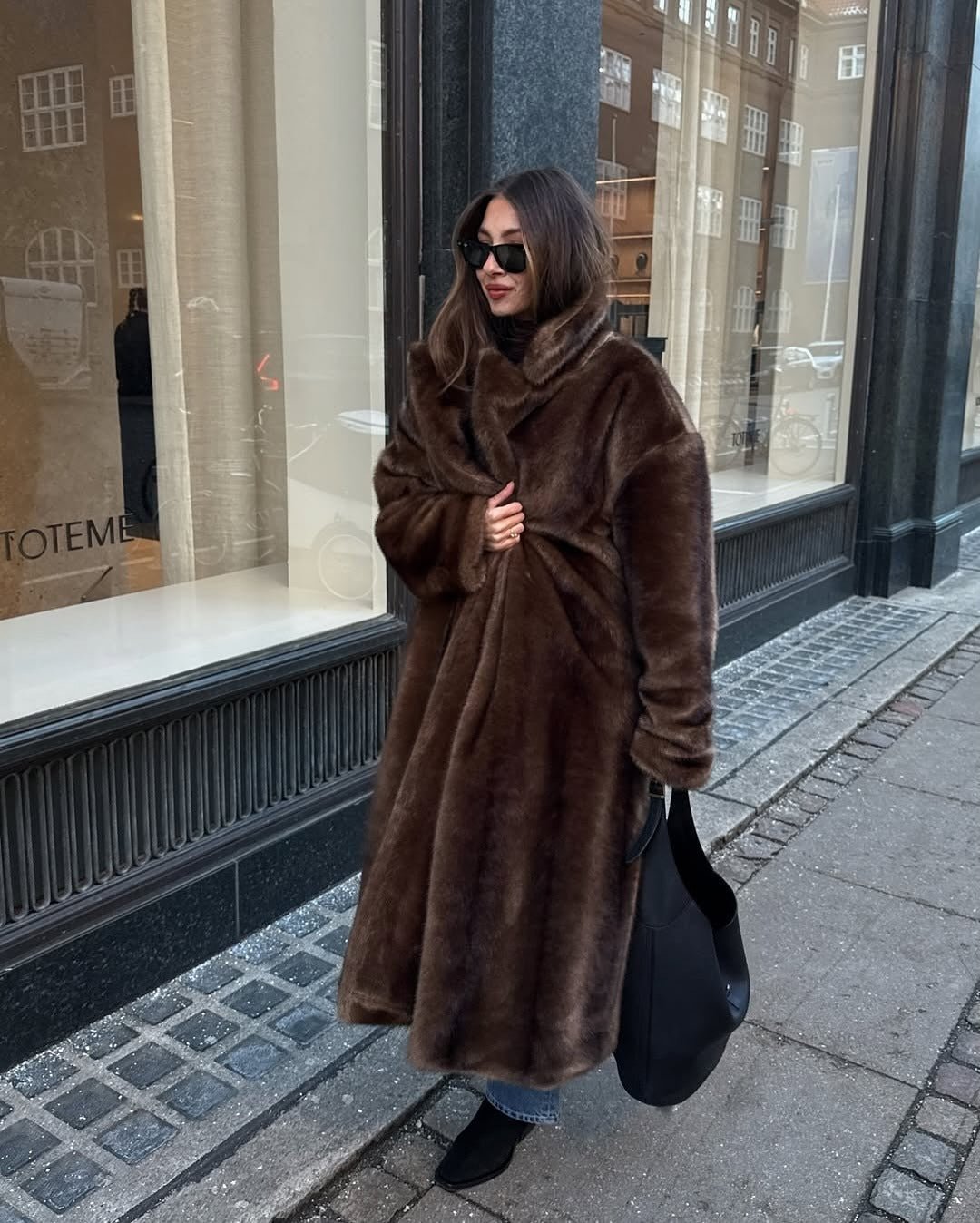 Women's Lucie Faux Fur Maxi Coat